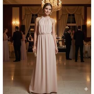 Show Me Your Mumu Pink Rose Maxi Formal Dress Size XXS